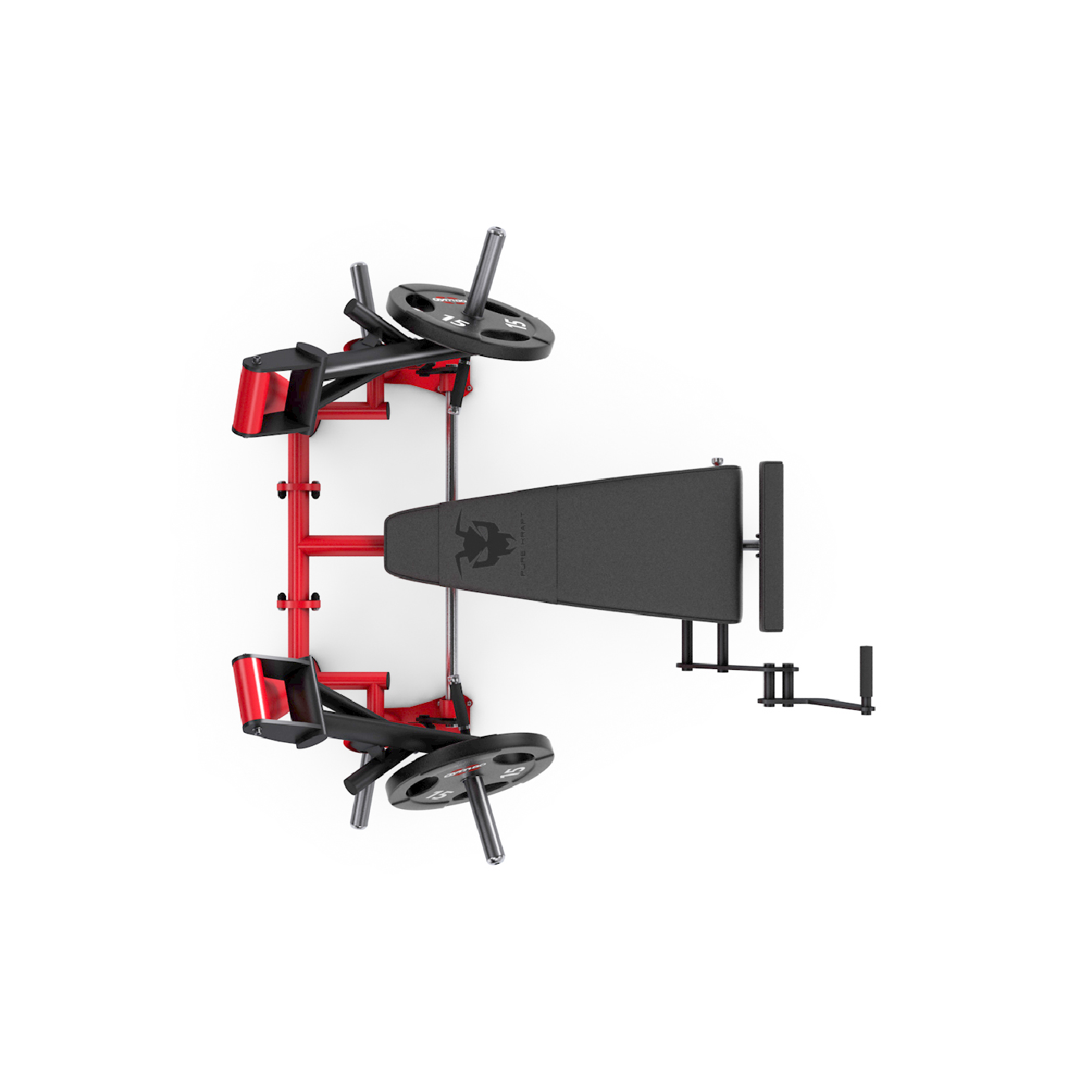 Независимый жим от груди с отрицательным наклоном PURE CRAFT DUAL GYM80