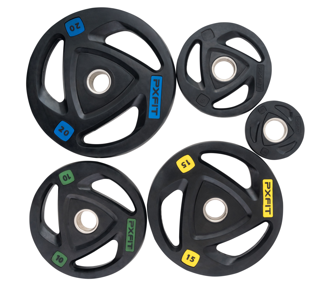 Олимпийский диск PX-SPORT, 15 кг, полиуретановый